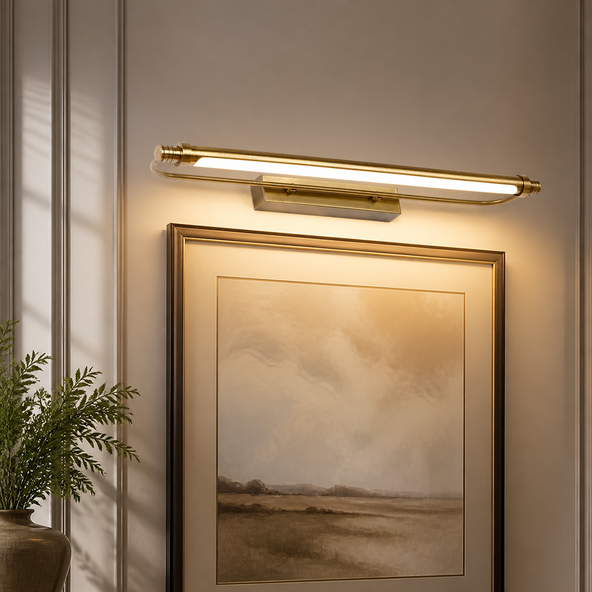 Vintage Metal Linear Vanity Light
