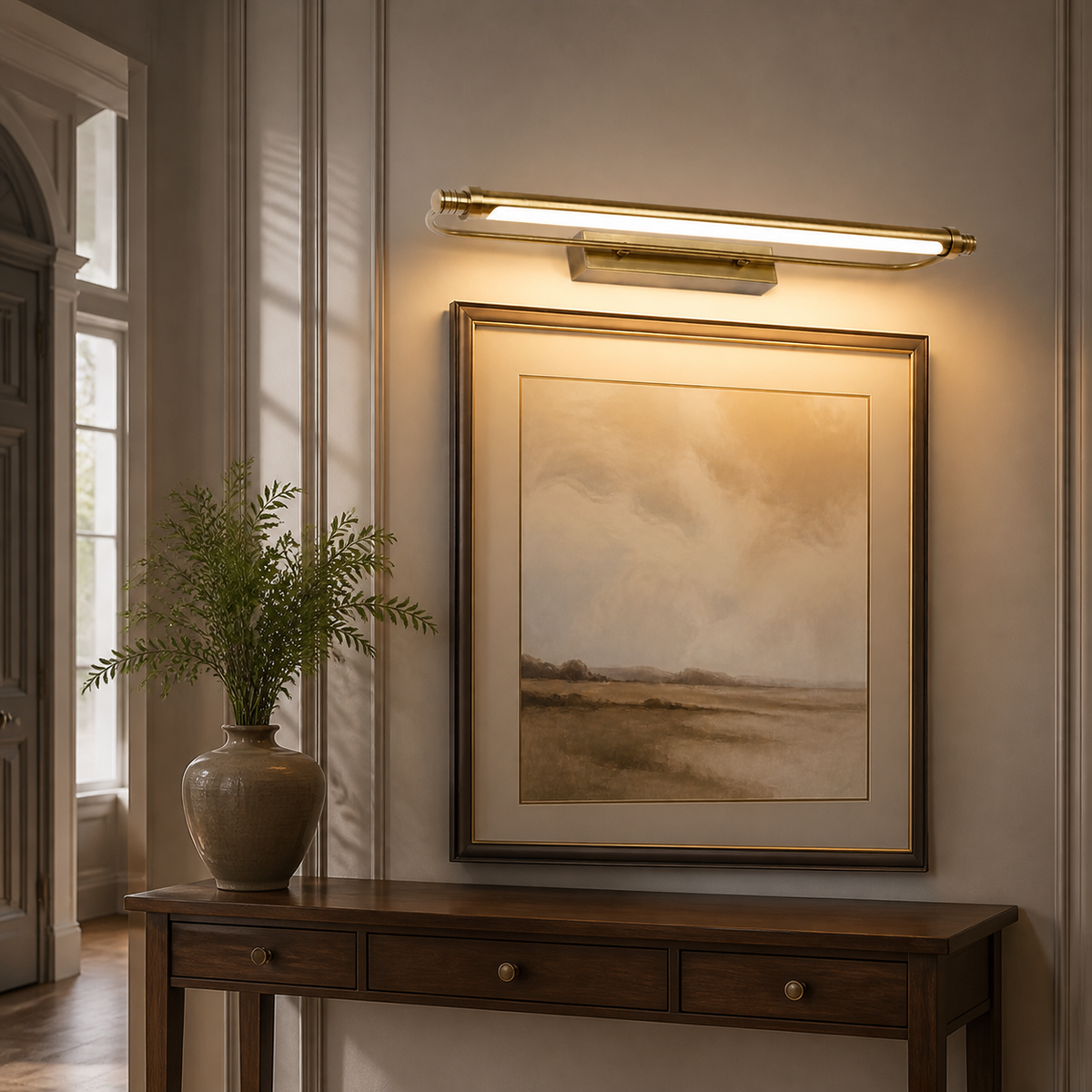 Vintage Metal Linear Vanity Light