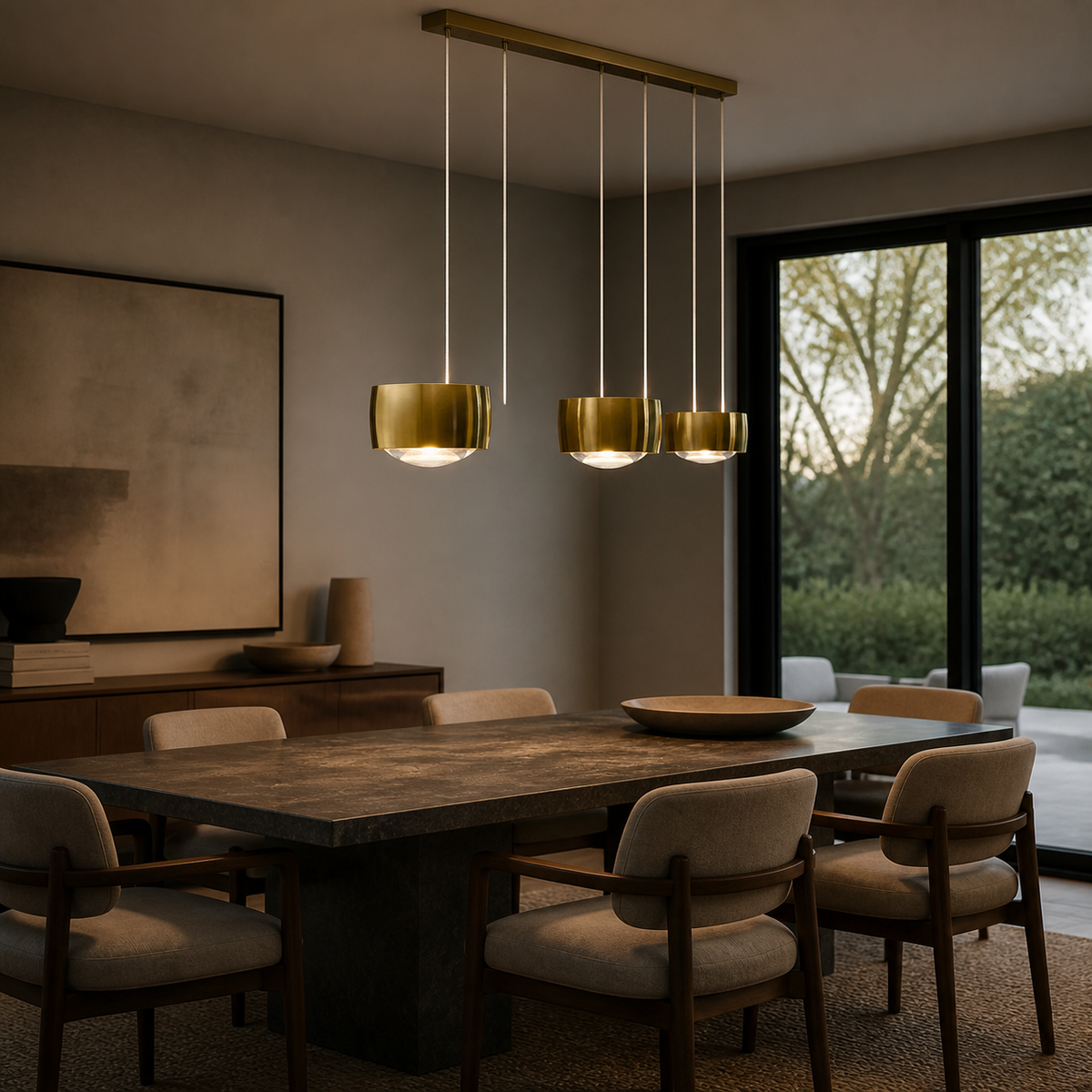 Modern Acrylic Drum Pendant Light