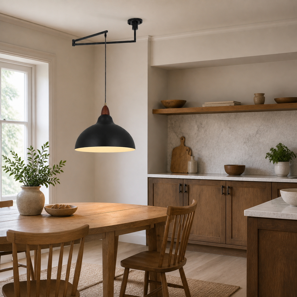 Industrial Metal Dome Pendant Light