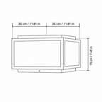 モダンメタル製スクエアポストライト
