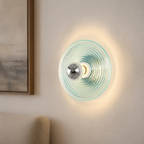 Modern Glass Disc Wall Light
