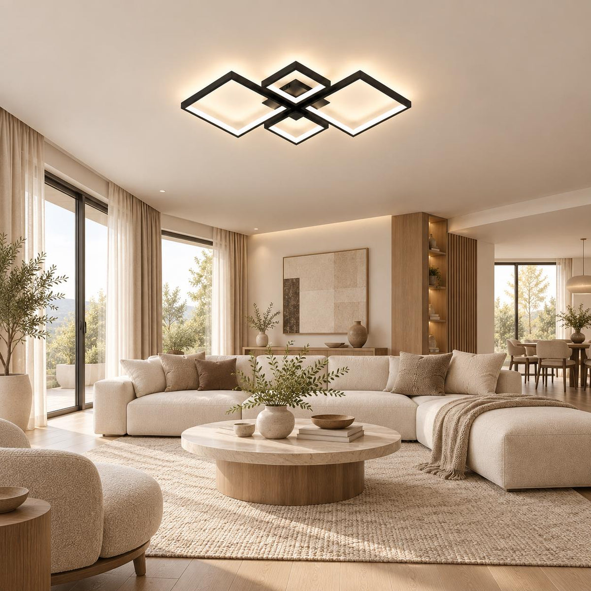 Modern Acrylic Linear Ceiling Light
