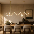 Modern Acrylic Wave Pendant Light