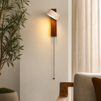 Wabi-Sabi Travertine Shield Wall Light