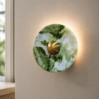 Wabi-Sabi Marble Disc Wall Light