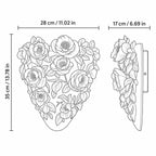 Modern Resin Flower Wall Light
