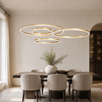 Moderne metalen ringkroonluchter