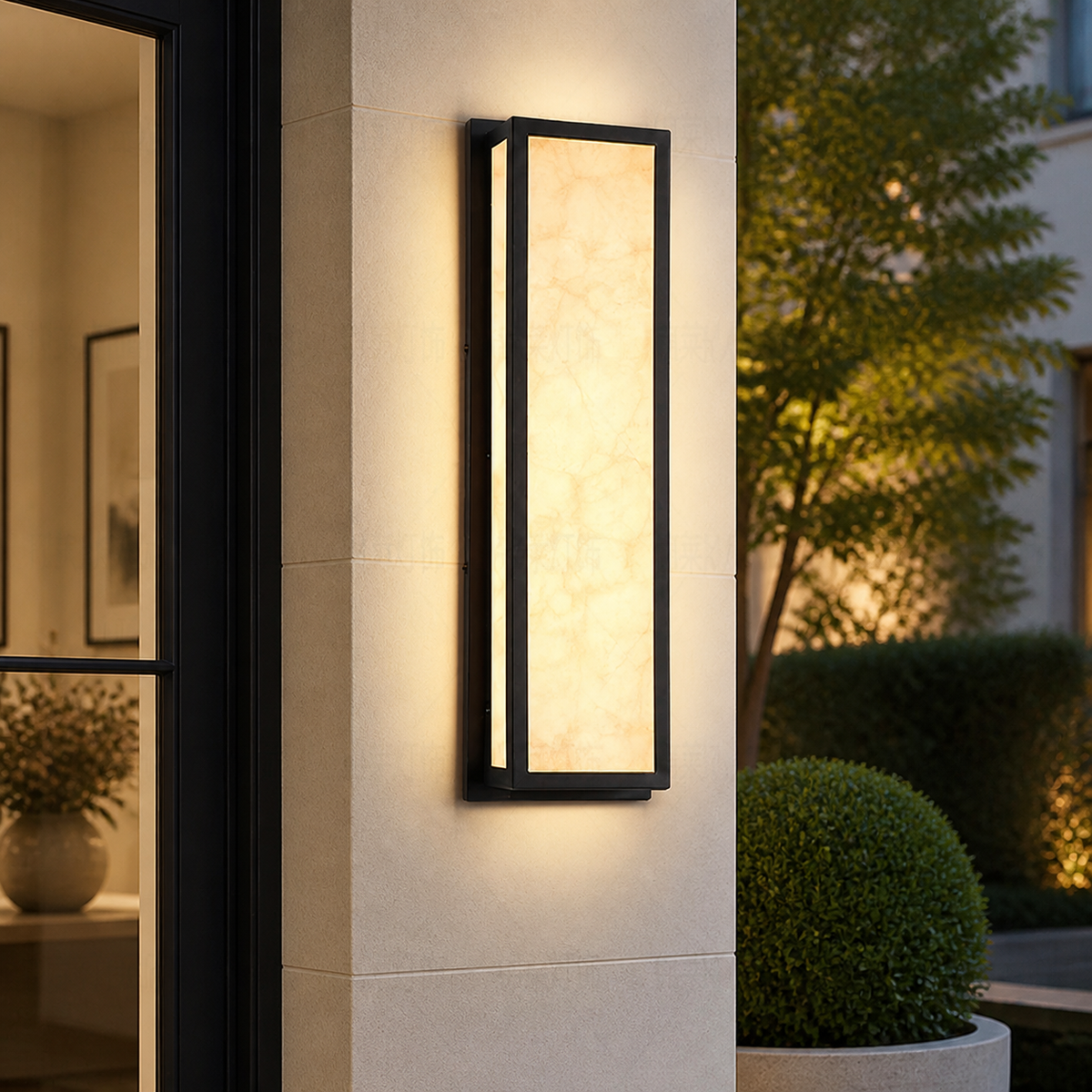 Modern Marble Rectangle Wall Light