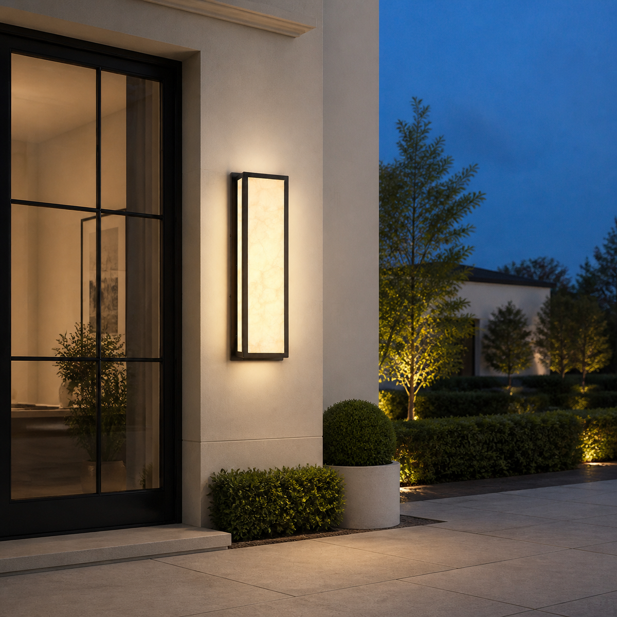 Modern Marble Rectangle Wall Light