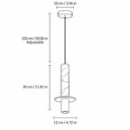 Modern Marble Cylinder Pendant Light