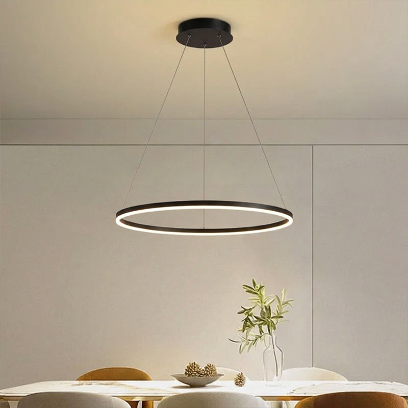 Modern Metal Ring Pendant Light