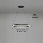 Modern Metal Ring Pendant Light