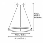 Modern Metal Ring Pendant Light
