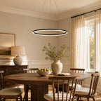 Modern Metal Ring Pendant Light
