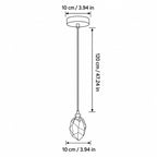 Efektowna szklana wisząca lampa kaskadowa