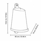Moderne Wandleuchte aus Metallkonus