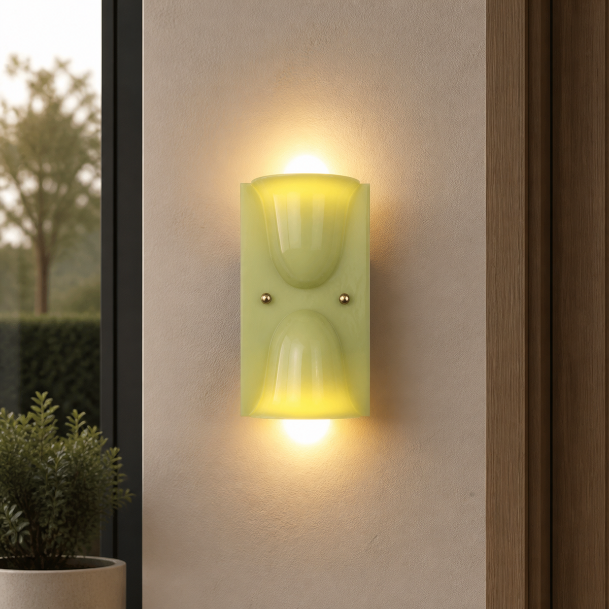Modern Acrylic Hourglass Wall Light