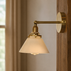 Rustic Glass Bell Wall Light