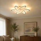 Modern Aluminum Pinwheel Ceiling Light