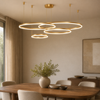 Suspension Design Cercle Design Lignes Formes Géométriques Métal Superposé Artistique Moderne Style Simple Finitions Peintes LED Artistique 110-240V