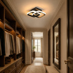 Modern Metal Double-Square Ceiling Light