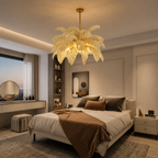 Glam Feather Feather Pendant Light