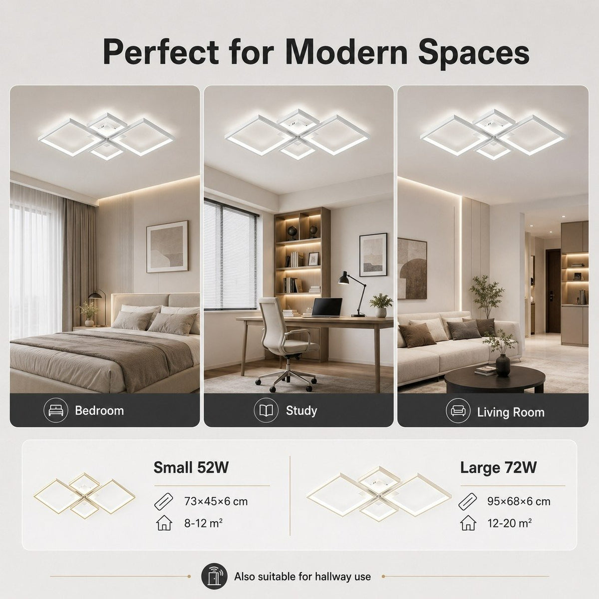 Modern Acrylic Linear Ceiling Light