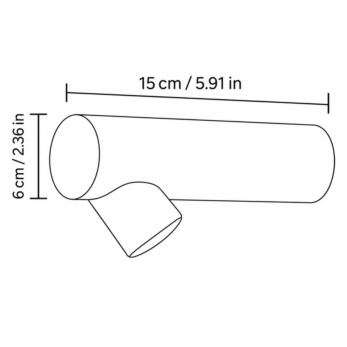 Modern Metal Cylinder Wall Light