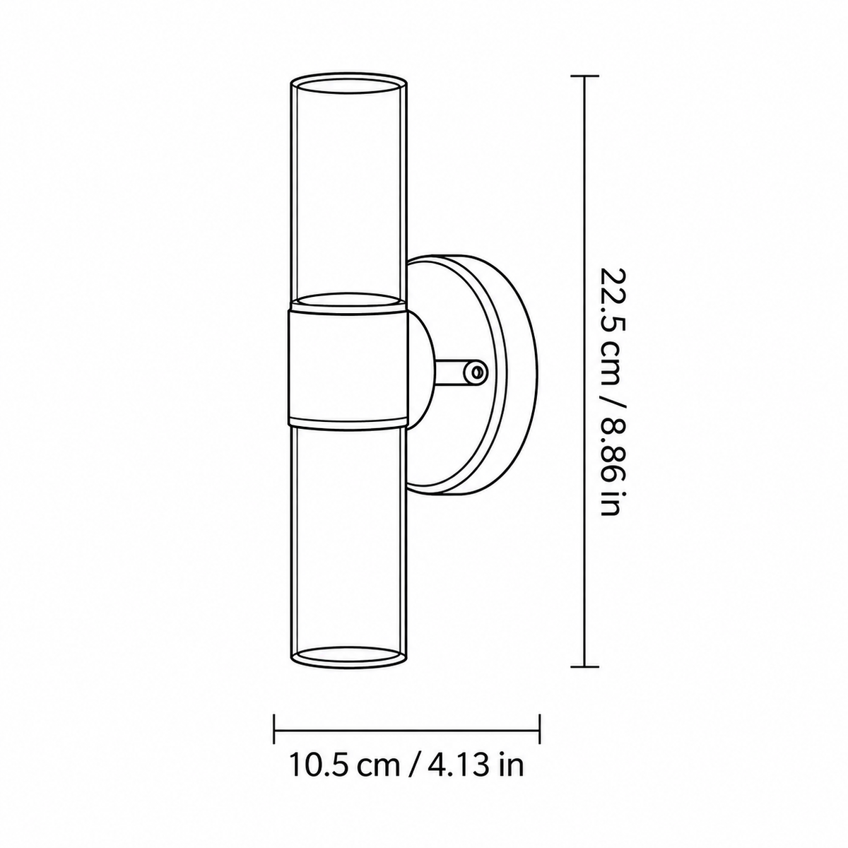 Modern Crystal Cylinder Vanity Light