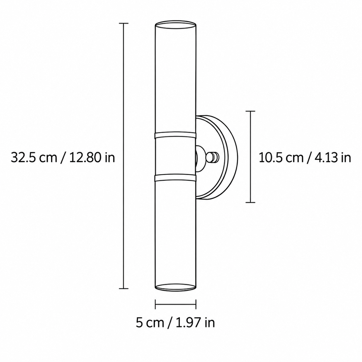 Modern Crystal Cylinder Vanity Light