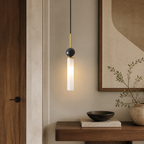 Modern Marble Cylinder Pendant Light