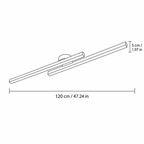 Modern Metal Linear Ceiling Light