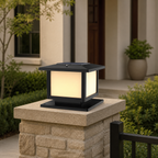 Modern Metal Square Post Light
