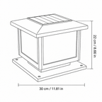 Modern Metal Square Post Light