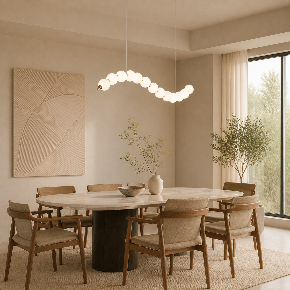 Modern Metal Globe-Cluster Pendant Light