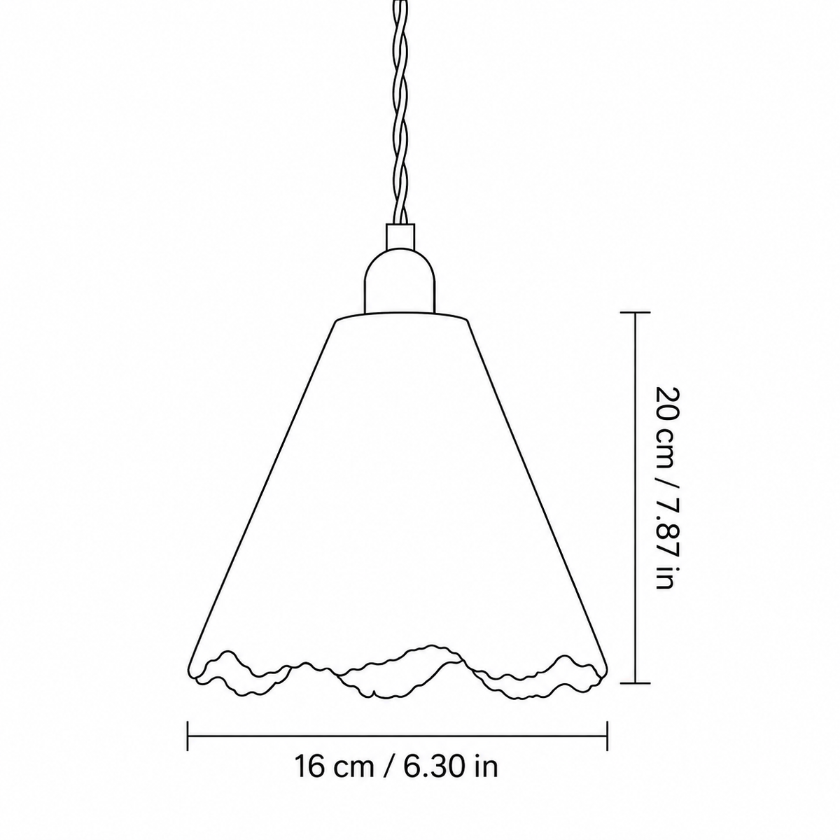 Wabi-Sabi Concrete Bell Pendant Light