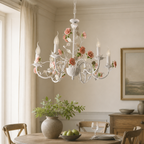 Lustre Chandelier Rustique en Métal
