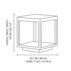 Modern Metal Square Post Light