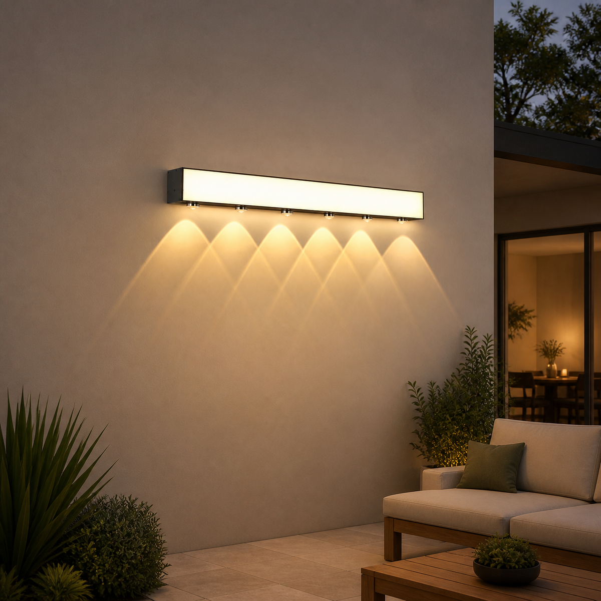 Modern Metal Linear Wall Light