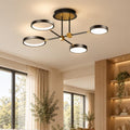 Modern Acrylic Circle Semi-flush Chandelier