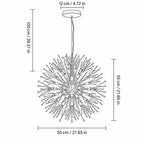 Modern Crystal Sputnik Chandelier