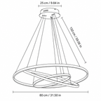 Modern Metal Ring Pendant Light