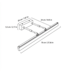 Modern Metal Linear Vanity Light