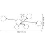 Modern Metal Globe-Cluster Chandelier