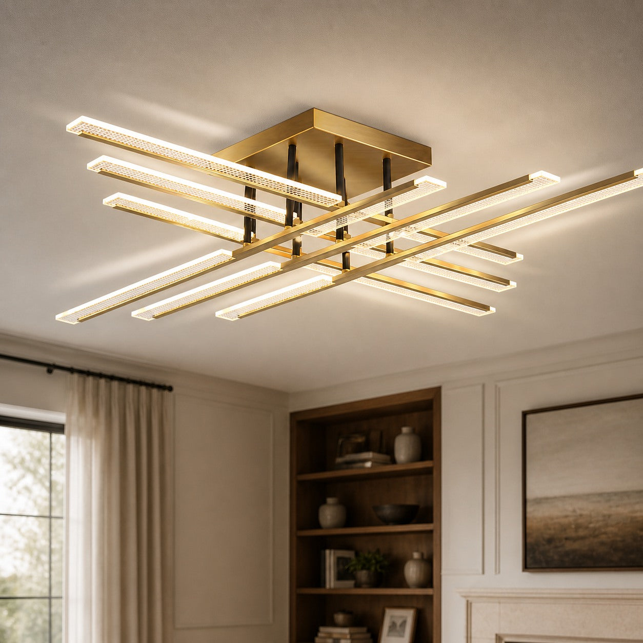Modern Acrylic Linear Ceiling Light
