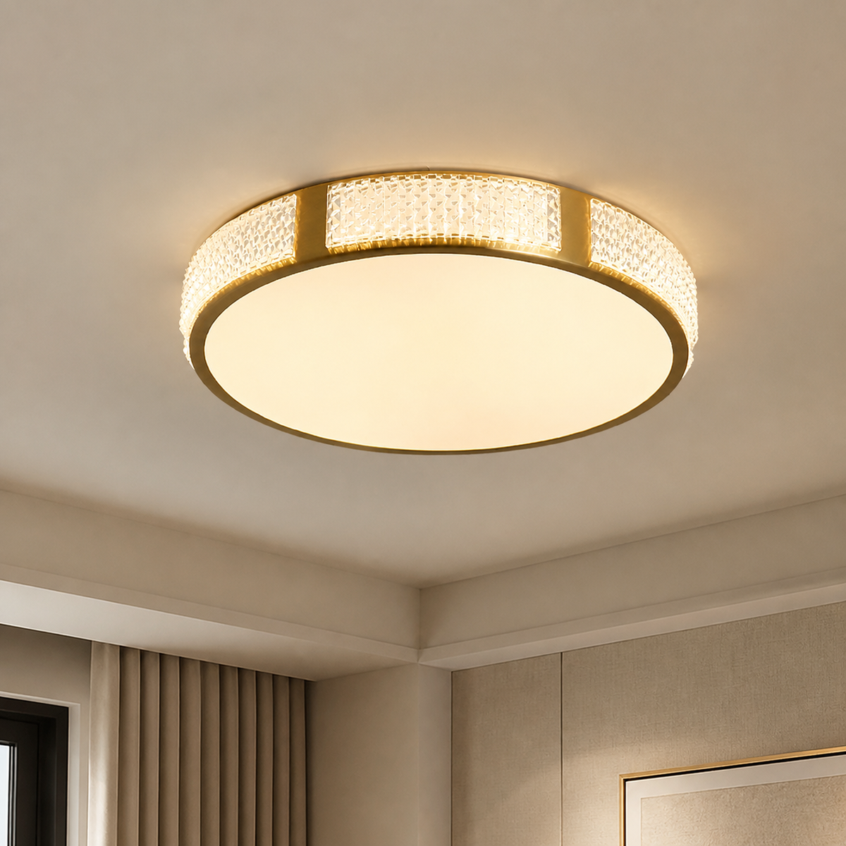 Moderne Deckenleuchte aus Metall