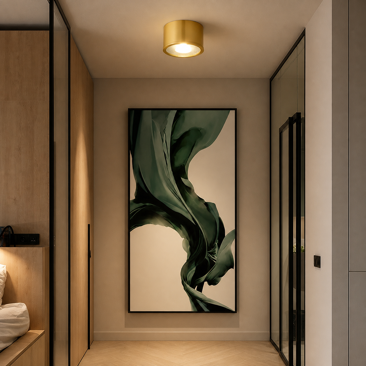Modern Metal Cylinder Ceiling Light