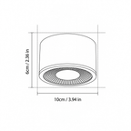 Nowoczesna metalowa cylindryczna lampa sufitowa