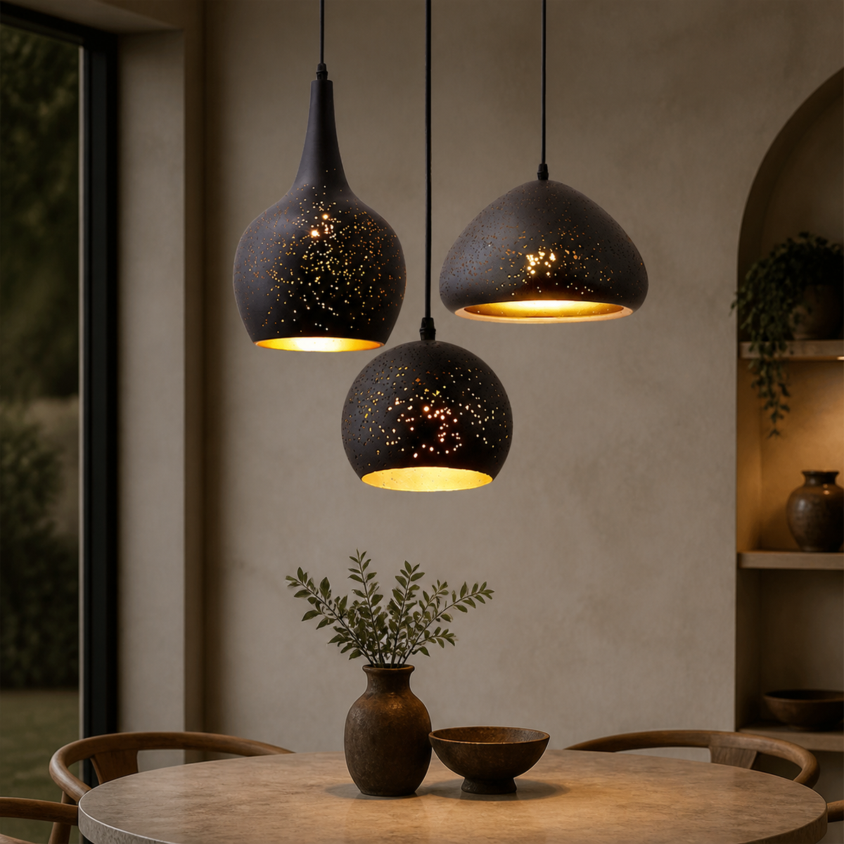 Modern Metal Cone Pendant Light